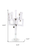 25" Clear Faceted Crystal Tabletop Candelabra Candle Holder - 880016820119