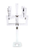 25" Clear Faceted Crystal Tabletop Candelabra Candle Holder - 880016820119