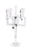 25" Clear Faceted Crystal Tabletop Candelabra Candle Holder - 880016820119