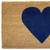 17" X 29" Brown And Dark Blue Heart Outdoor Coir Door Mat - 880024674995