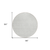 8' Silver And Gray Round Geometric Washable Indoor Outdoor Area Rug - 608219063207
