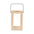 Distressed Geometric Wood Tabletop Lantern Candle Holder - 880016555400
