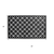 18" X 30" Black Geometric Outdoor Rubber And Rubber Door Mat - 880016568141