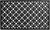 18" X 30" Black Geometric Outdoor Rubber And Rubber Door Mat - 880016568141