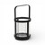 5" Clear And Black Glass And Metal Tabletop Lantern Candle Holder - 880024915180