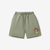 Boys Solid Soft Cotton Casual Style Shorts With Cartoon Logo - 716252304550