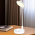 22" White Metal And Plastic Adjustable Portable Desk Lamp LED With Phone Clamp - 880016554472