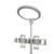 22" White Metal And Plastic Adjustable Portable Desk Lamp LED With Phone Clamp - 880016554472