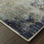 Homeroots Home Decor 6' x 9' Abstract Area Rug, Navy and Blue, Power Loom Stain Resistant