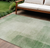 9' X 12' Artichoke Green Geometric Washable Indoor Outdoor Area Rug - 880016649796