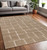 5' X 8' Gray And Taupe Geometric Area Rug - 880024696058
