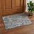 3' X 5' Gray And Ivory Paisley Washable Area Rug With UV Protection - 880016853988