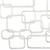 Geometric Metal Abstract Hanging Dimensional Sculpture - 880016438819