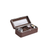 Faux Leather And Glass Six Section Watch Box With Metal Accents - 880016438741