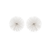 Set of Two White Iron Decorative Spiky Sphere Tabletop Sculptures - 608219012663