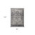 8' X 10' Charcoal And Gray Moroccan Hand Woven Distressed Area Rug - 880016684391