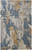 10' X 14' Gray Blue And Gold Wool Abstract Hand Tufted Area Rug