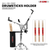 Drum Practice Pad Set 12" Adjustable Snare Drumming Stand Double Sided Silent Drummer Kit - 810144132532