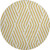 8' Gold And Ivory Geometric Washable Round Rug With UV Protection - 880016851359
