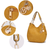Ashley Vegan Leather Women's Hobo Shoulder Bag with Wallet - 748926292023