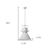 Crew 1-Light White Pendant - 808230008892