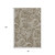 8' X 10' Chocolate And Ivory Paisley Washable Area Rug With UV Protection - 880016611250