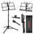 Music Stand Adjustable Desktop Book Stands Portable Sheet Holder All Metal Foldable Bookstand - 810047163053