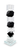 12" Black And Clear Crystal Tabletop Taper Candlestick - 880016703665
