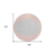 8' Pink And Silver Round Striped Washable Indoor Outdoor Area Rug - 608219148775
