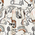 Baby Girl Cartoon Animal Pattern A-Line Design Loose Cotton Dress - 716252324619
