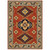 Homeroots Home Decor 8' X 11' Oriental Area Rug, Red Gold Blue Brown, With Fringe