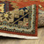 Homeroots Home Decor 8' X 11' Oriental Area Rug, Red Gold Blue Brown, With Fringe