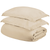 Ivory Queen Cotton Blend 300 Thread Count Washable Duvet Cover Set - 606114732570