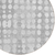 8' Gray And Ivory Round Abstract Washable Indoor Outdoor Area Rug - 608219131357