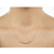 SWEET SMILE Curvy Bar Necklace In 18 Kt Gold Plating And 925 SS Plating - 702921571774