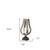 17" Brown Distressed Geometric Solid Wood And Metal Tabletop Hurricane Candle Holder - 880024673479