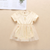 Baby Girl Embroidery Daisy Short-Sleeved Round Collar Dress - 643491121979