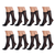 8 Pairs Sheer Knee High Socks for Women 15 Denier with Flower Patterned One - 742137060013