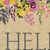 18" X 30" Brown Gray And Purple Floral Hello Outdoor Coir Door Mat - 880024817507