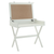34" Antiqued White Wood Flip Top Desk - 608219208257