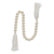24" White Pearl Beads Decorative Tassel - 880016692990