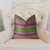 Plutus Avalanche Magenta Green and Blue Handmade Luxury Pillow - 663701008135