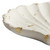 4" White And Gold Resin Handmade Seashell Trinket Tray - 880024784083