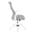 Gray and White Rolling Drafting Chair - 608219046576