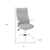 Gray and White Rolling Drafting Chair - 608219046576