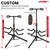 Guitar Stand Adjustable Double Guitars Stands Floor w Neck Holder for Acoustic Electric Bass - 810047166191