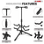 Guitar Stand Adjustable Double Guitars Stands Floor w Neck Holder for Acoustic Electric Bass - 810047166191