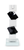 9" Black And Clear Crystal Tabletop Taper Candlestick - 880016530230