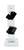 9" Black And Clear Crystal Tabletop Taper Candlestick - 880016530230