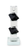 9" Black And Clear Crystal Tabletop Taper Candlestick - 880016530230